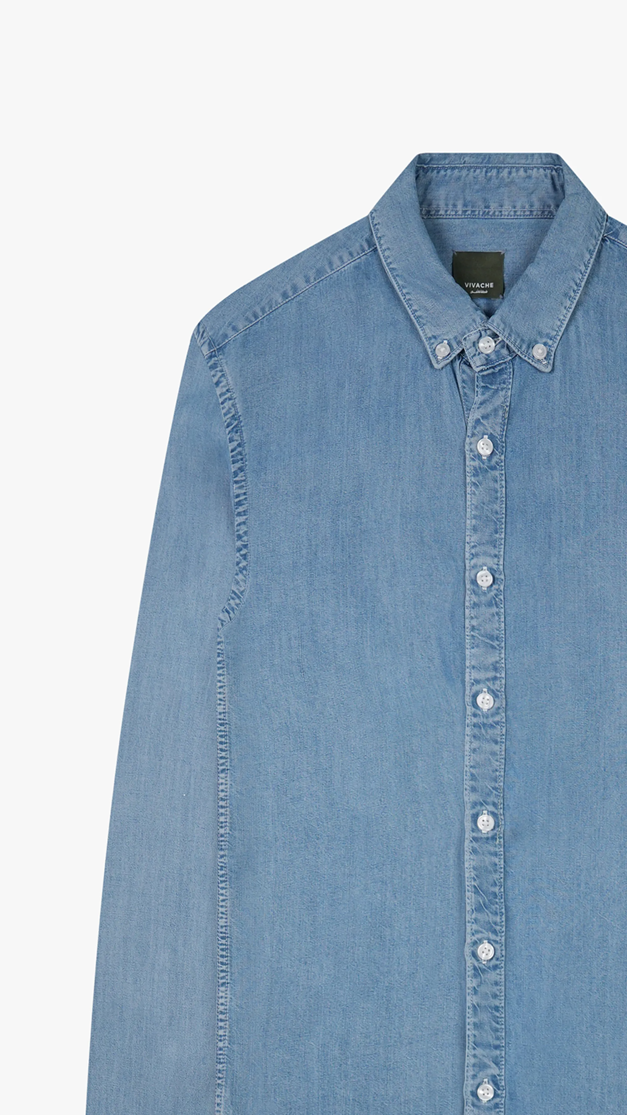 Long Sleeve Tencel Jeans Shirt
